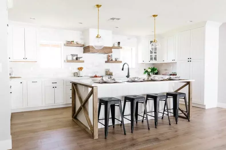 kitchen island layout