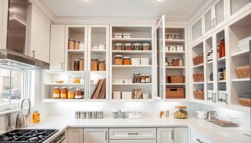 how to organize kitchen cabinets