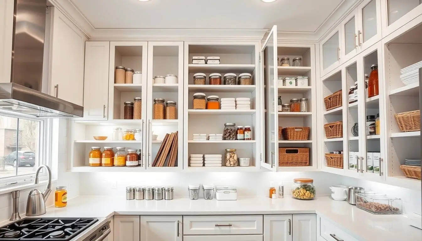 how to organize kitchen cabinets