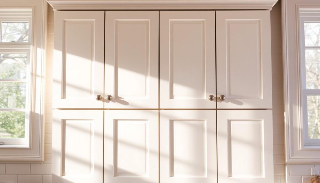 shaker white cabinets