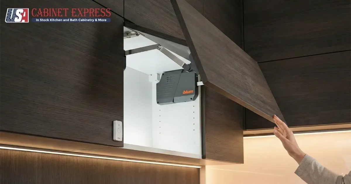 How to Choose Kitchen Cabinet Door Opening Mechanisms: A Complete Checklist 5 Blum's-SERVO-DRIVE-system-provides-electronic-opening-and-closing