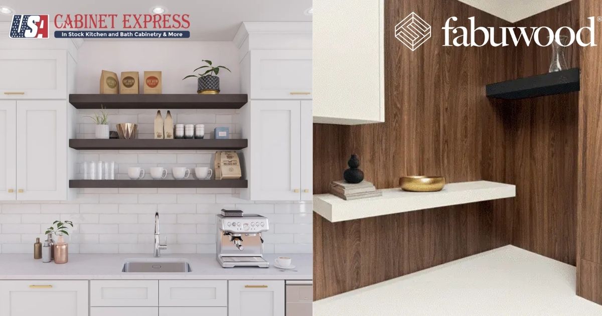 How to Choose Kitchen Cabinet Door Opening Mechanisms: A Complete Checklist 13 Floating_Shelf_fabuwood